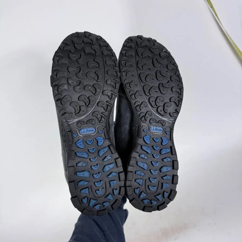 L.L.Bean Trail Mountain Hiking Shoes Men's 10 Gray Leahter Lace-Up Outdoor